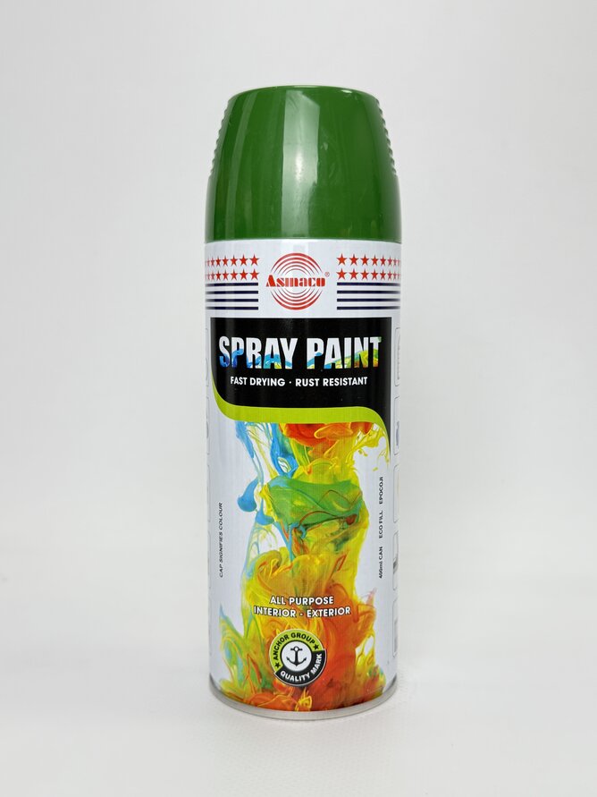 Фарба акрил. 33 ASMACO свіжо-зелена аер. 400мл RAL 6001