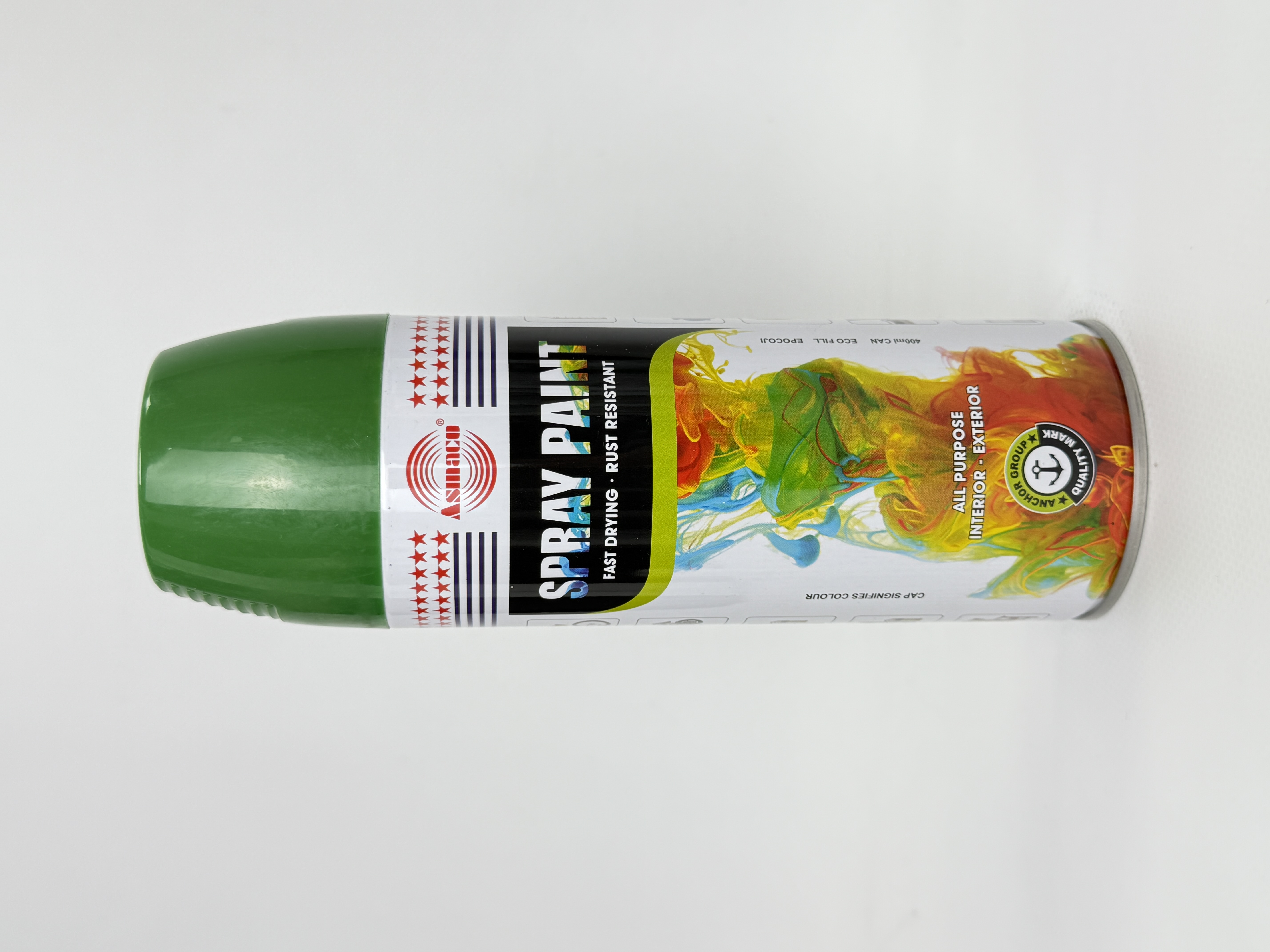 Фарба акрил. 36 ASMACO оливково-зелена аер. 400мл RAL 6002