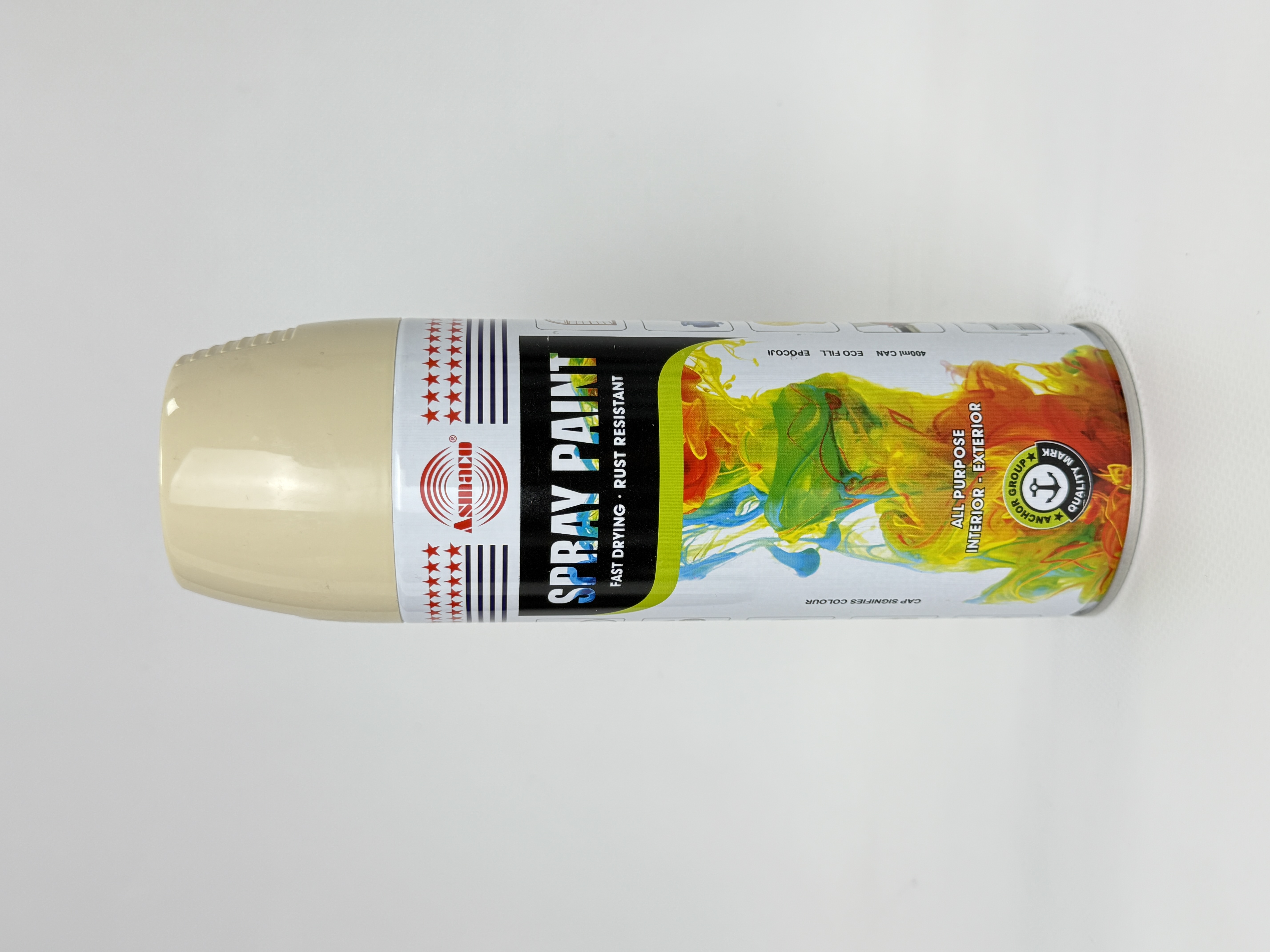 Фарба акрил. 40 ASMACO слонова кістка аер. 400мл RAL 1015