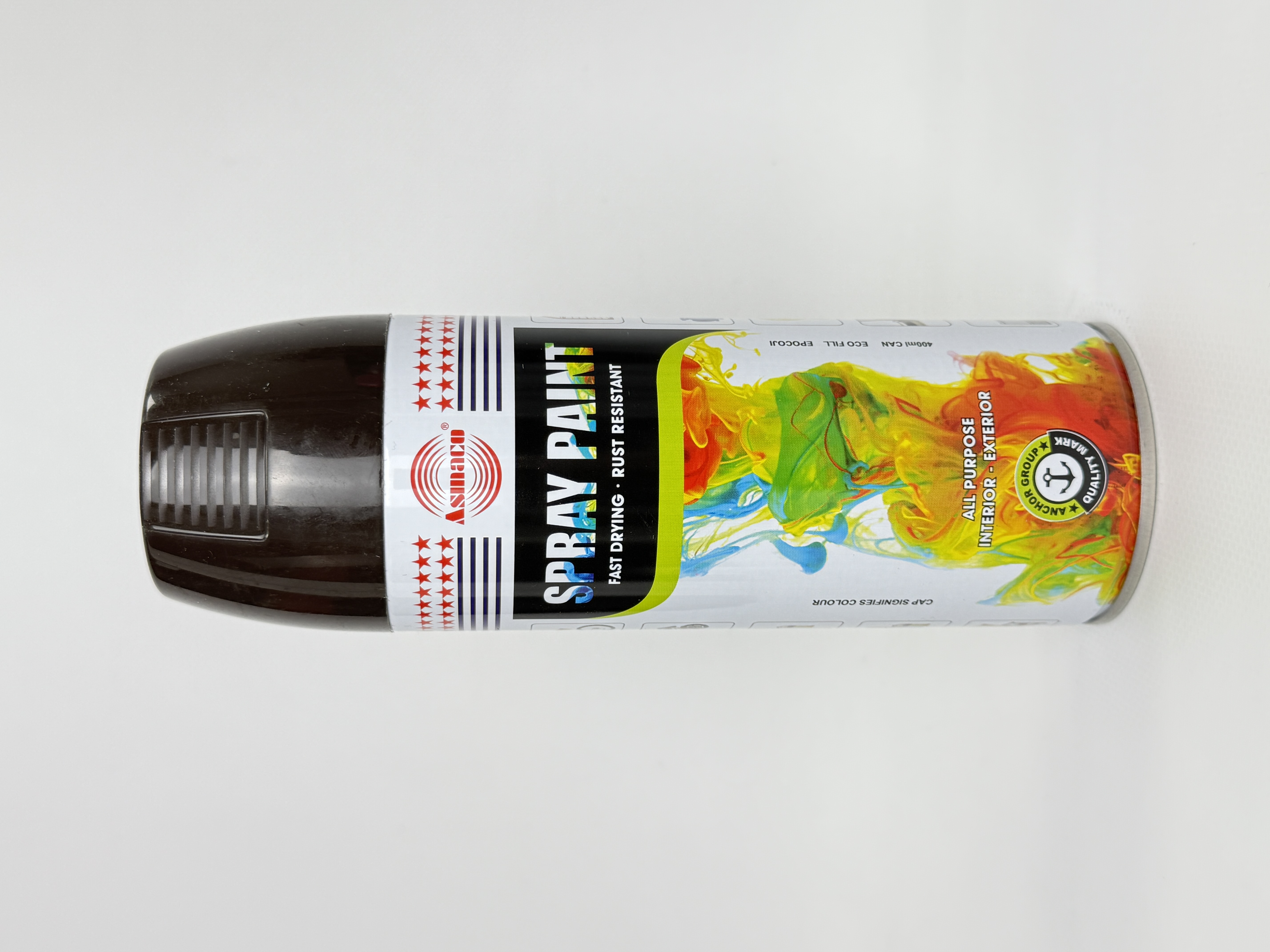 Фарба акрил. 68 ASMACO темно-коричн. аер. 400мл RAL 8017