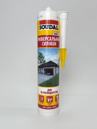 Герметик силікон.унів. білий 280 мл