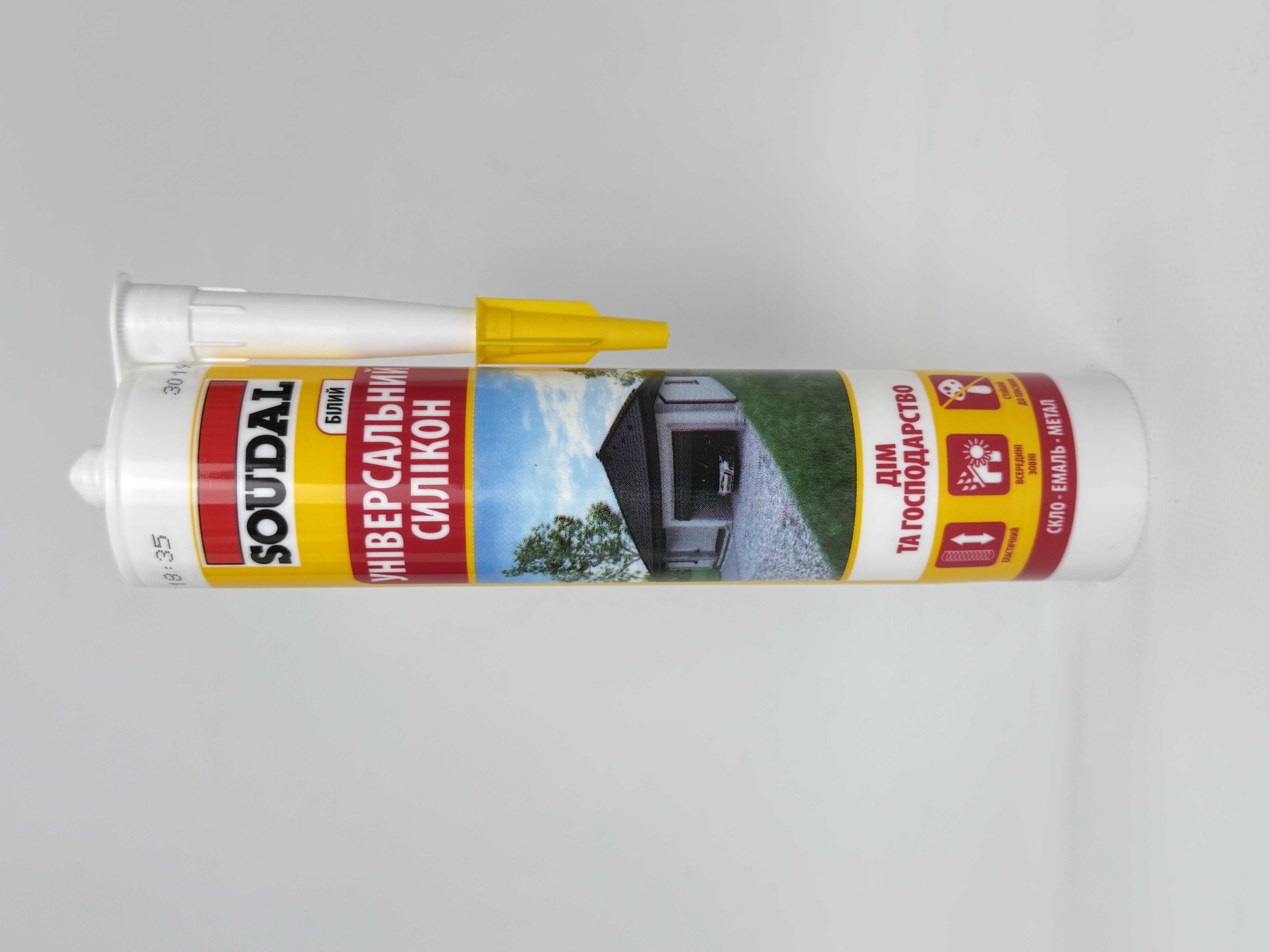 Герметик силікон.унів. білий 280 мл