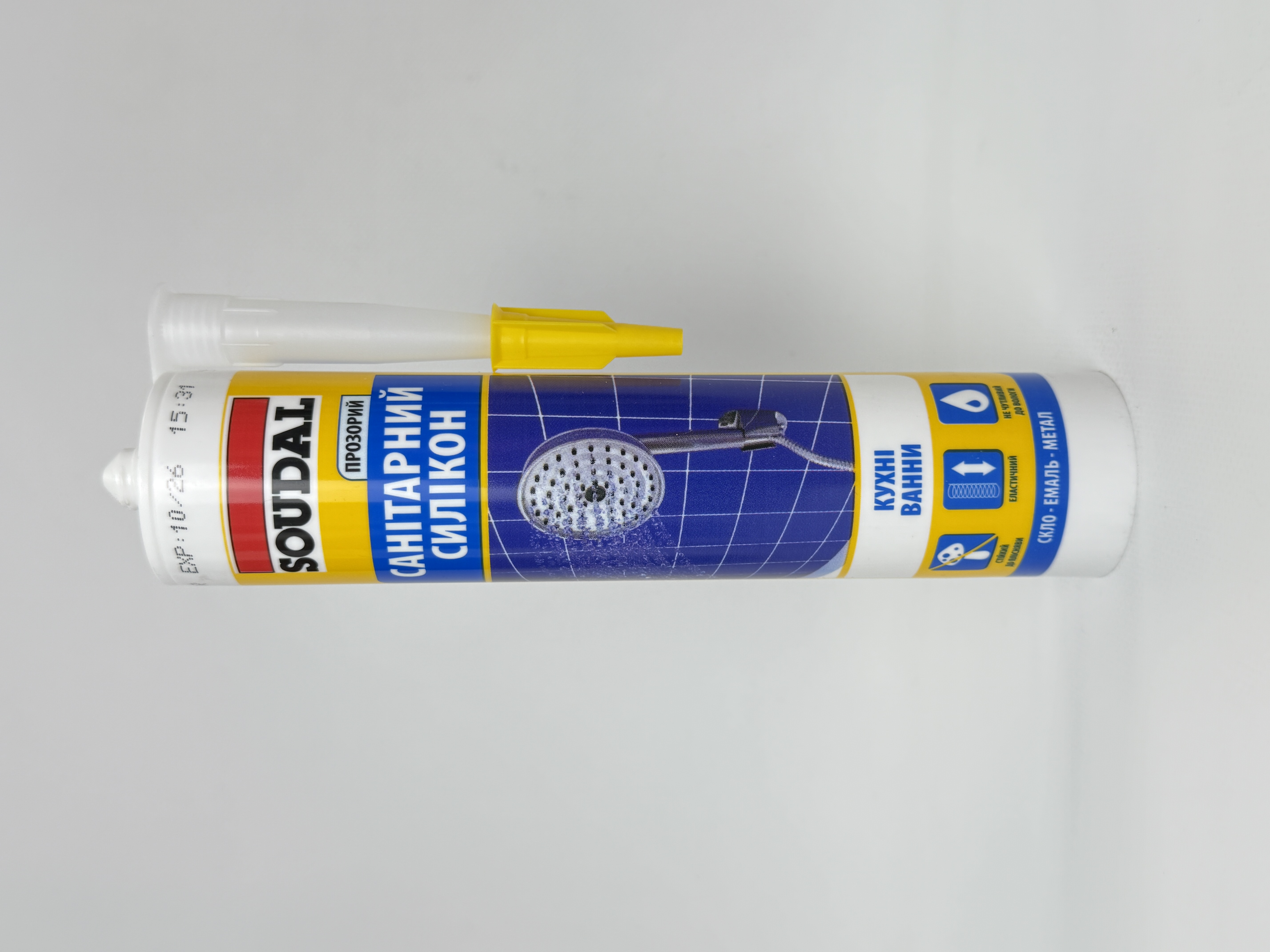 Герметик силікон.саніт. прозор. 280 мл