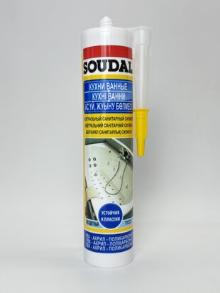 Герметик силікон.нейтр.саніт. прозор. 280 мл