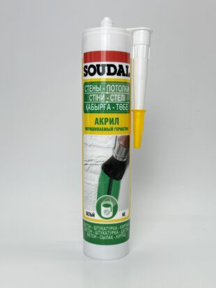 Герметик акриловий білий 280 мл