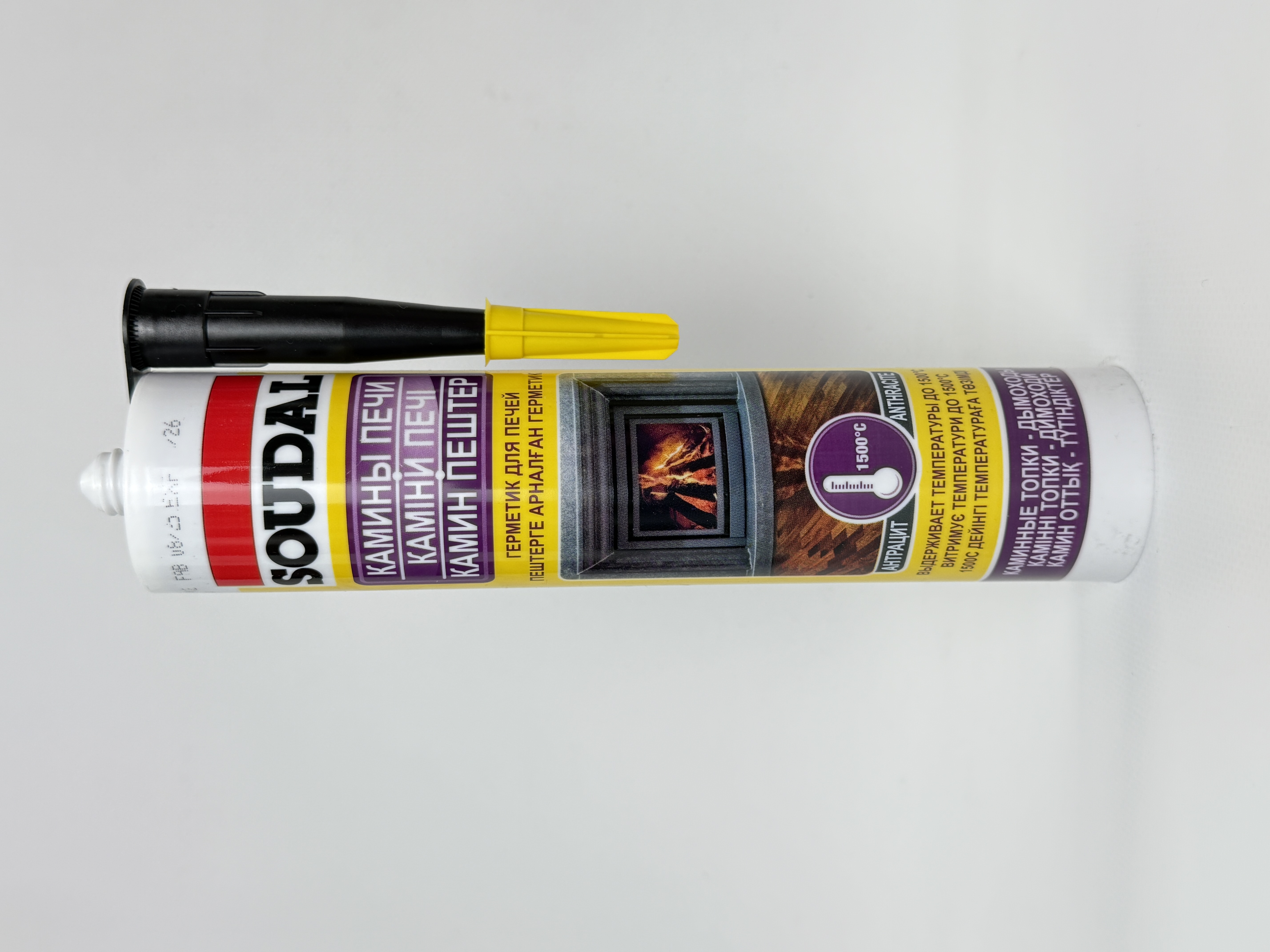 Герметик д/камінових пічок t<1500 280 мл (CALOFER)