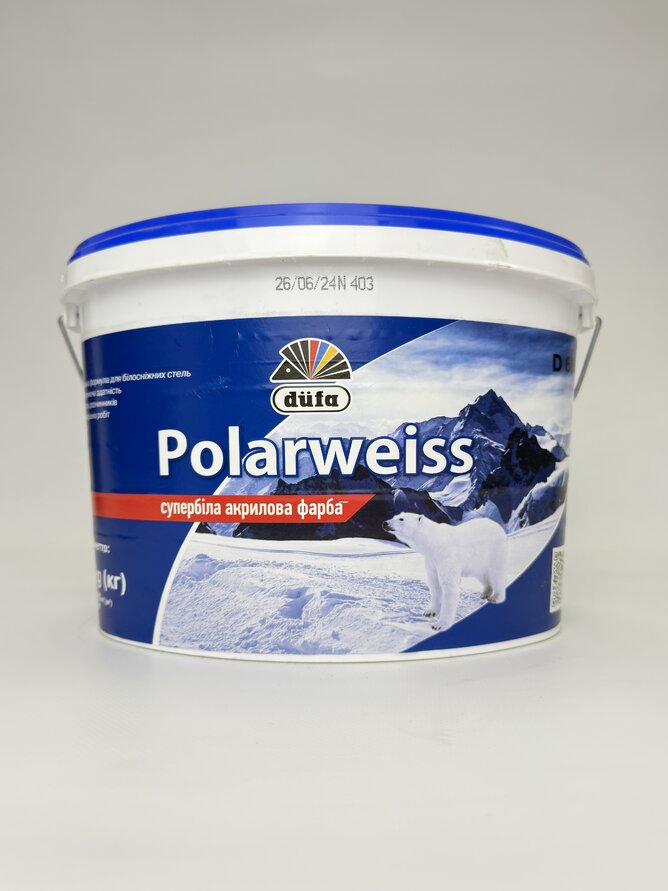 Фарба Polarweiss D605 Супер біла Дюфа 7 кг