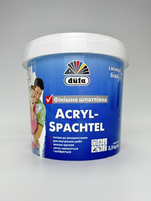 Шпаклівка Akril Spachtel Дюфа 3.5 кг