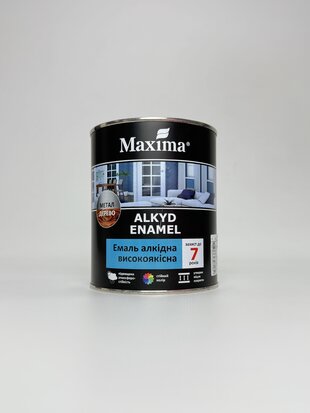 Емаль алкідна високояк.. біла глянс.. ТМ "Maxima" 0.7 кг