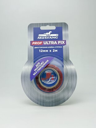 Стрічка двостор. PROF ULTRA FIX MUSTANG прозора 12мм*2м