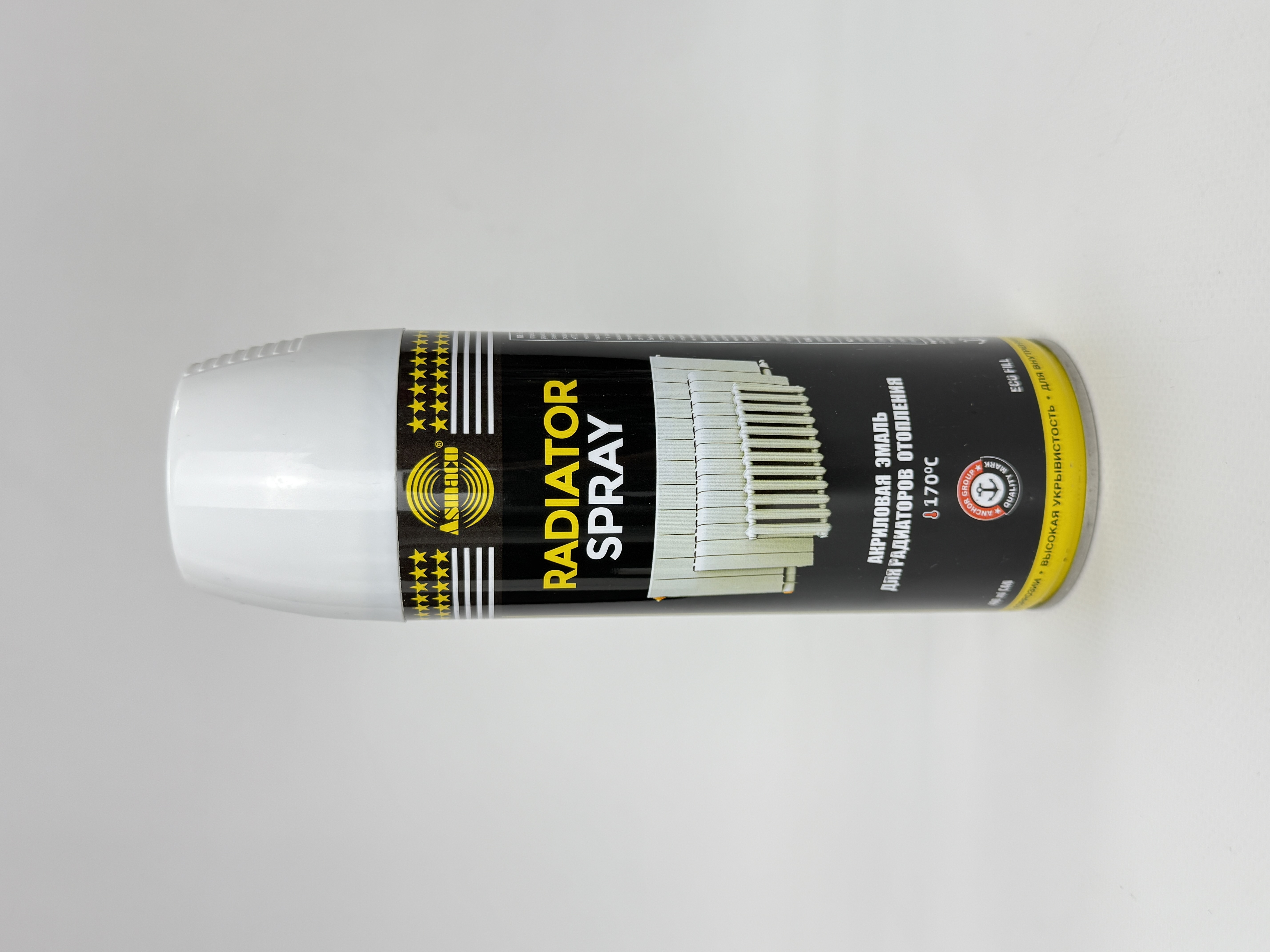 Фарба акрил. д/радіаторів ASMACO біла аер. 400мл